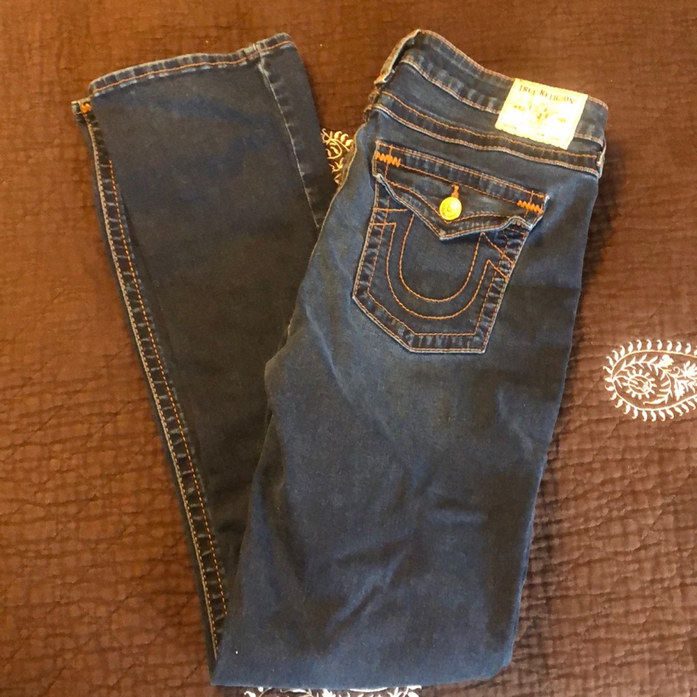 True Religion Dark blue jeans